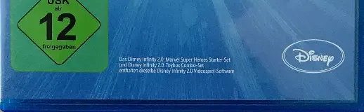 Disney Infinity 2.0, the USK square on its front