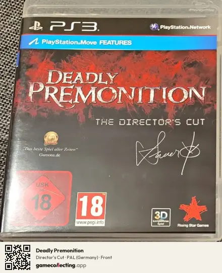 Deadly Premonition PlayStation 3, Germany box front