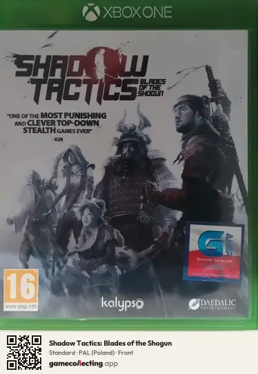 Shadow Tactics: Blades of the Shogun Xbox One, Poland box front