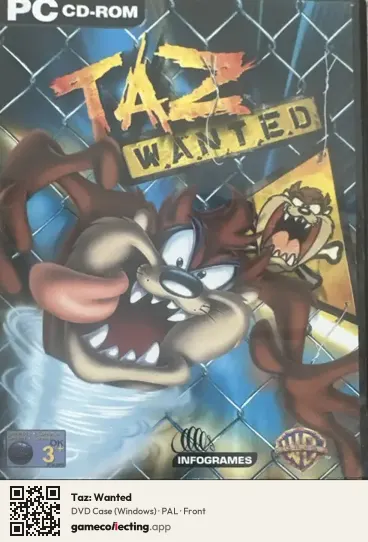 Taz: Wanted Computer, PAL box front