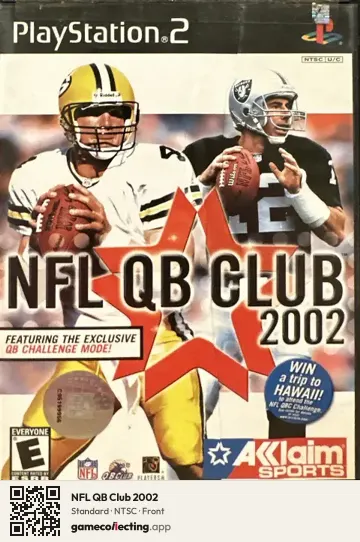 NFL QB Club 2002 PlayStation 2, NTSC box front