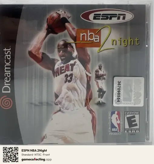 ESPN NBA 2Night Sega Dreamcast, NTSC box front