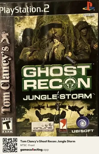 Tom Clancy's Ghost Recon: Jungle Storm PlayStation 2, NTSC box front