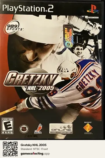 Gretzky NHL 2005 PlayStation 2, NTSC box front