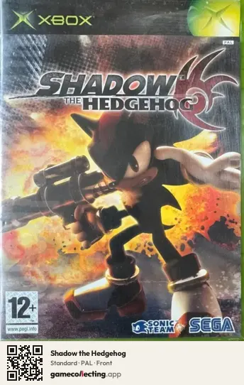 Shadow the Hedgehog Xbox, PAL box front