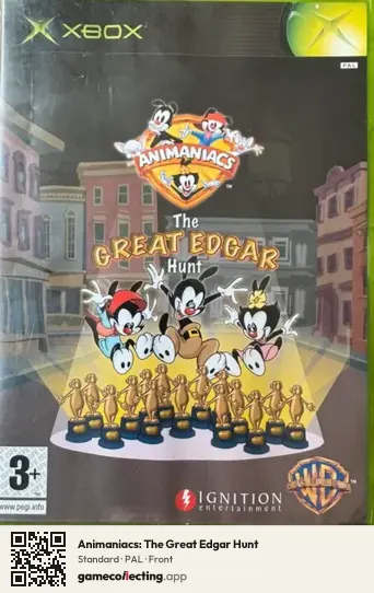 Animaniacs: The Great Edgar Hunt Xbox, PAL box front