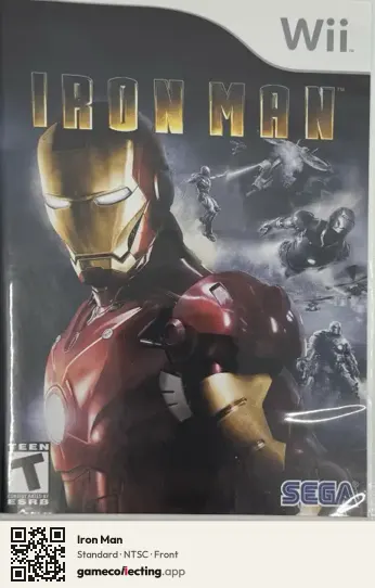 Iron Man Nintendo Wii, NTSC box front