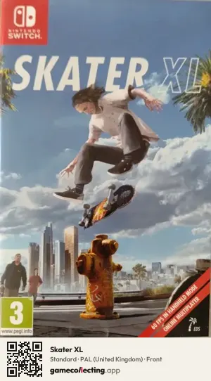 Skater XL Nintendo Switch, United Kingdom box front