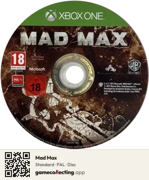 Mad Max Xbox One, PAL disc