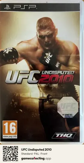 UFC Undisputed 2010 PlayStation Portable, PAL box front