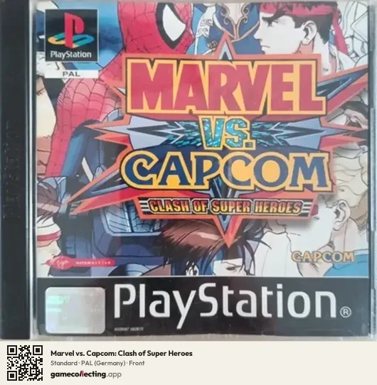 Marvel vs. Capcom: Clash of Super Heroes PlayStation, Germany box front