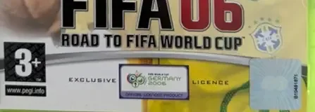 FIFA 06: Road to FIFA World Cup, the PEGI square on its front