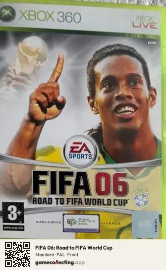 FIFA 06: Road to FIFA World Cup Xbox 360, PAL box front