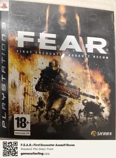 F.E.A.R.: First Encounter Assault Recon PlayStation 3, Italy box front