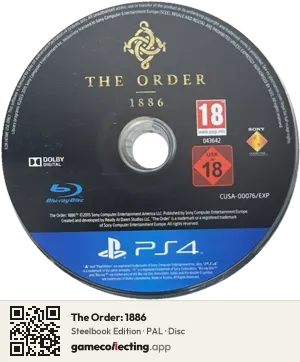 The Order: 1886 PlayStation 4, PAL disc