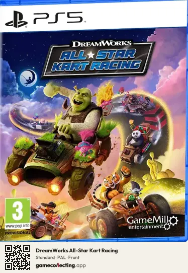 DreamWorks All-Star Kart Racing PlayStation 5, PAL box front