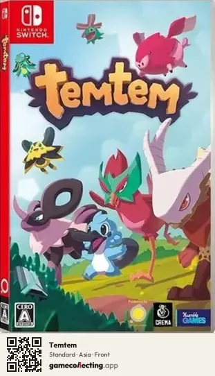 Temtem Nintendo Switch, Asia box front
