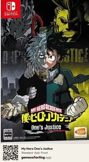 My Hero One's Justice Nintendo Switch, Asia box front