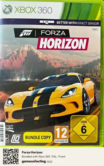 Forza Horizon Xbox 360, PAL box front