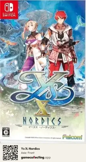 Ys X: Nordics Nintendo Switch, Asia box front