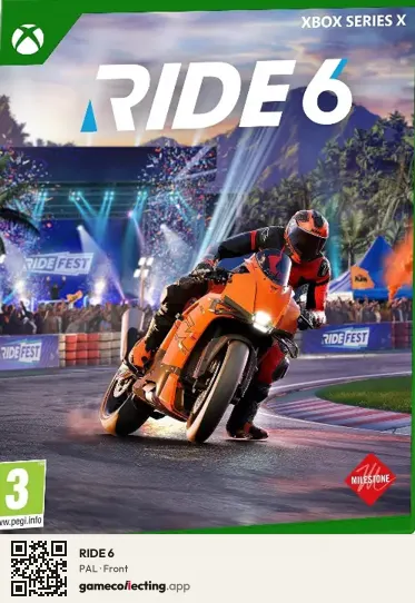 RIDE 6 Xbox Series X, PAL box front