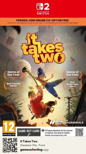 It Takes Two Nintendo Switch 2, PAL box front