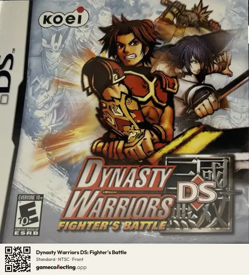 Dynasty Warriors DS: Fighter's Battle Nintendo DS, NTSC box front
