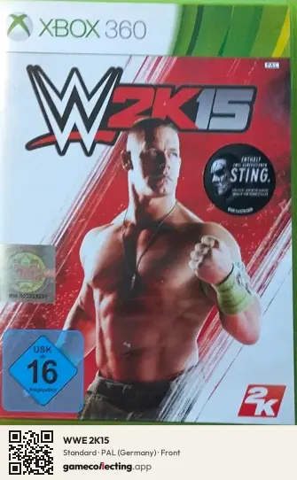 WWE 2K15 Xbox 360, Germany box front