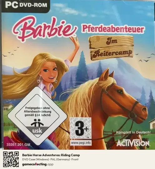 Barbie Horse Adventures: Riding Camp Computer, Germany box front