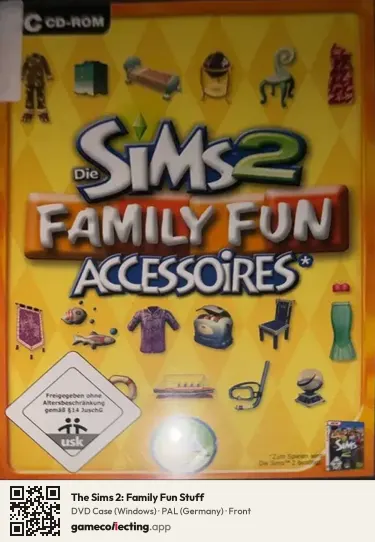 The Sims 2: Family Fun Stuff Computer, Germany box front