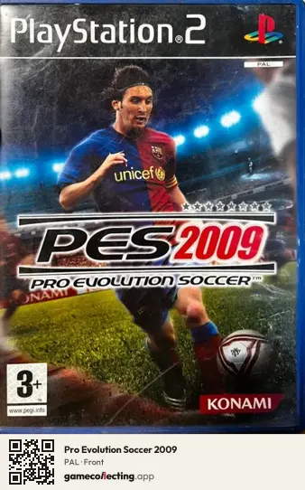 Pro Evolution Soccer 2009 PlayStation 2, PAL box front