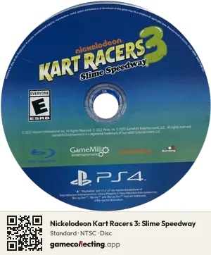 Nickelodeon Kart Racers 3: Slime Speedway PlayStation 4, NTSC disc