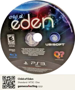 Child of Eden PlayStation 3, NTSC disc