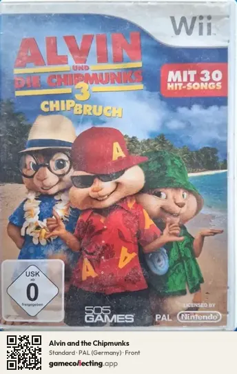 Alvin and the Chipmunks Nintendo Wii, Germany box front