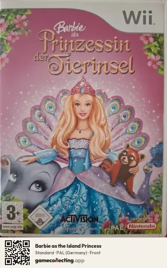 Barbie as the Island Princess Nintendo Wii, Germany box front