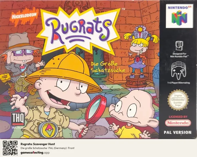 Rugrats: Scavenger Hunt Nintendo 64, Germany box front