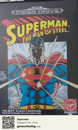 Superman Sega Mega Drive / Genesis, PAL box front