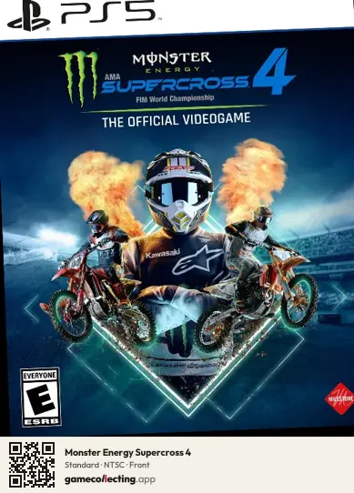 Monster Energy Supercross 4 PlayStation 5, NTSC box front