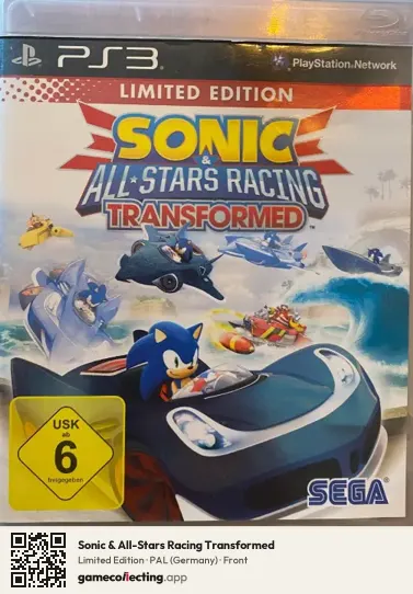 Sonic & All-Stars Racing Transformed PlayStation 3, Germany box front