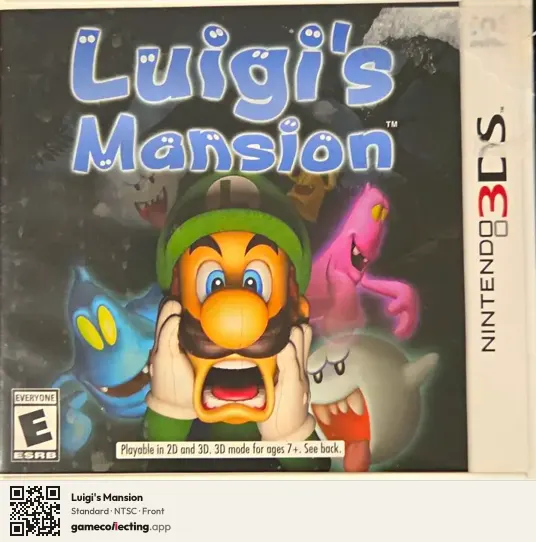 Luigi's Mansion Nintendo 3DS, NTSC box front