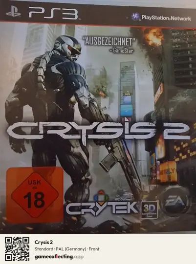 Crysis 2 PlayStation 3, Germany box front