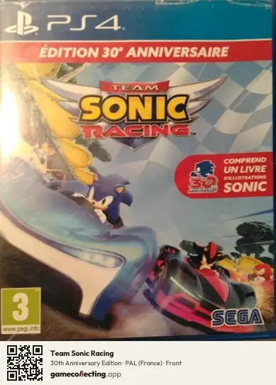 Team Sonic Racing PlayStation 4, France box front