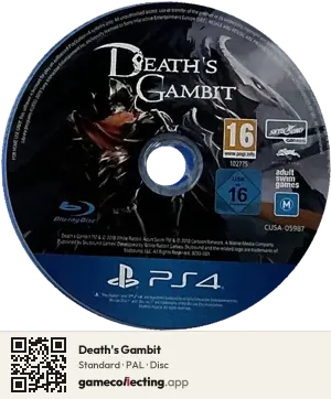 Death's Gambit PlayStation 4, PAL disc