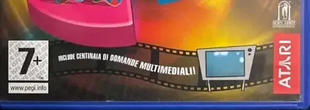 Trivial Pursuit Unhinged, the PEGI square on its front