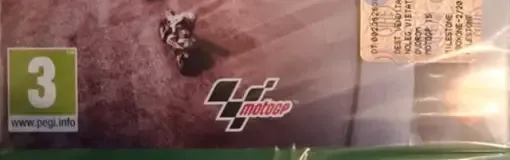 MotoGP 15, the PEGI square on its front