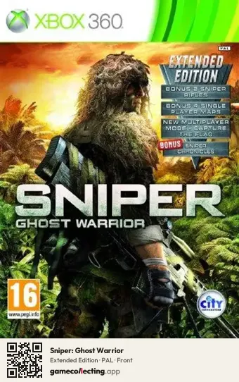 Sniper: Ghost Warrior Xbox 360, PAL box front