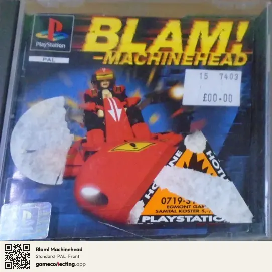 Blam! Machinehead PlayStation, PAL box front