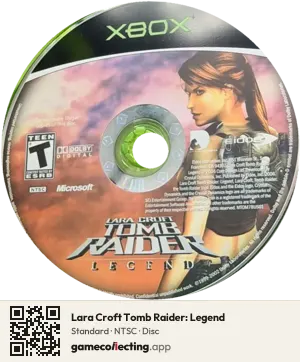 Lara Croft Tomb Raider: Legend Xbox, NTSC disc