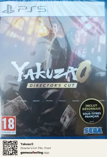Yakuza 0 PlayStation 5, PAL box front
