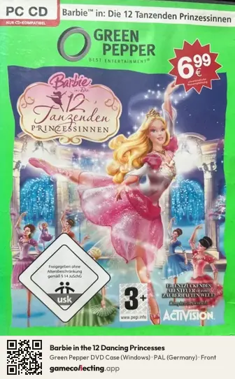 Barbie in the 12 Dancing Princesses Computer, Germany box front